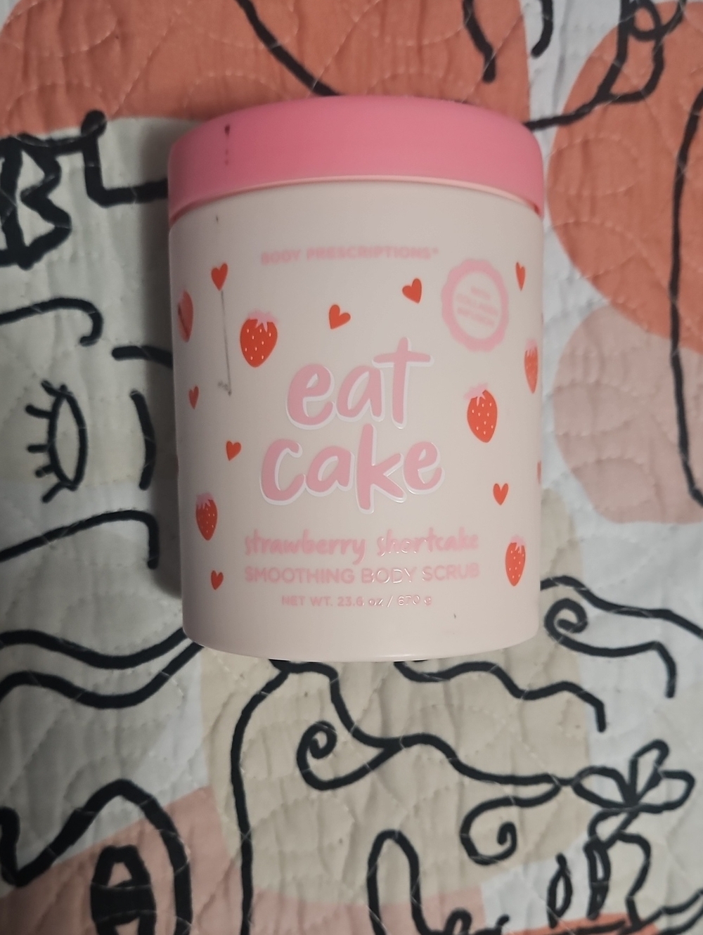 Body Prescriptions Strawberry Shortcake Smoothing Body Scrub - Pink